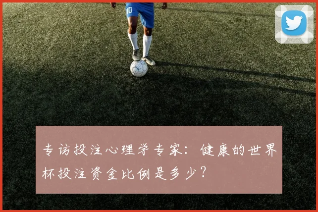 专访投注心理学专家：健康的世界杯投注资金比例是多少？